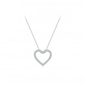 Pandora Style Love Heart Necklace - MSN019