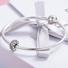 Pandora Style Silver Spacer Charm, Heart - SCC635