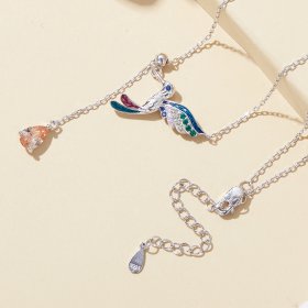 Pandora Style Hummingbird Necklace - BSN305