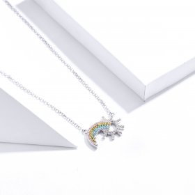Silver Rainbow Necklace - PANDORA Style - SCN366