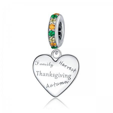 PANDORA Style Thanksgiving Love Dangle Charm - BSC344