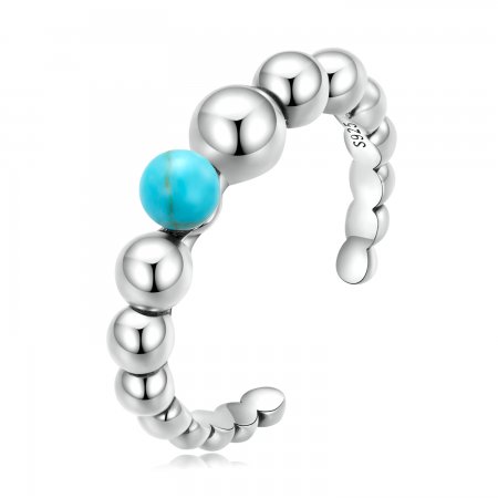 PANDORA Style Turquoise Beans Open Ring - SCR833