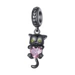 Pandora Style Little Black Cat Dangle - BSC800