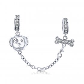PANDORA Style Adorable Puppy Safety Chain - SCC1434