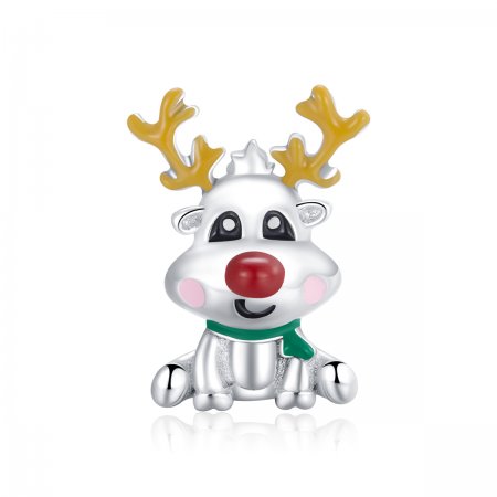 PANDORA Style Christmas Reindeer Charm - BSC375