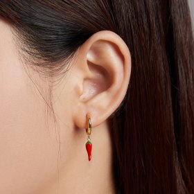 PANDORA Style Small Pepper Hoop Earrings - SCE1206