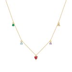 PANDORA Style Multicolored Zircon Necklace - BSN234