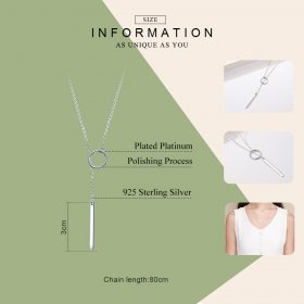 Silver Simple Necklace - PANDORA Style - SCN304