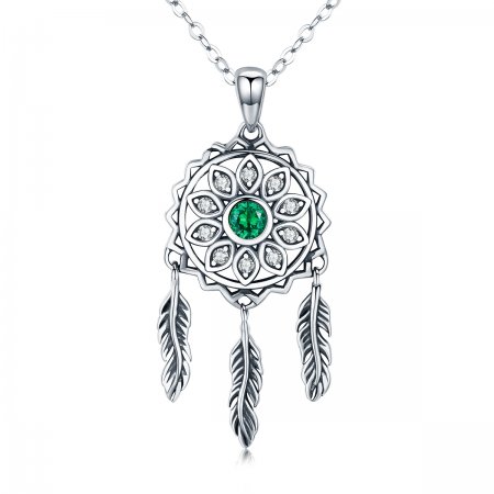 Silver Dreamcatcher Necklace - PANDORA Style - SCN263