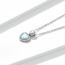 PANDORA Style Opal Love Necklace - BSN243