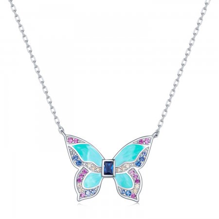 Pandora Style Butterfly Necklace - BSN306