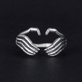 Pandora Style Skeleton Hand Ring - SCR971-E