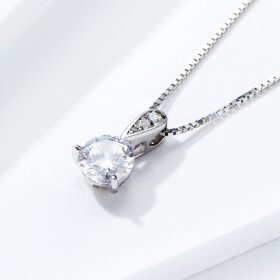 Silver Shining Time Necklace - PANDORA Style - SCN314