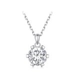 Pandora Style Necklace adorned with a luxurious Moissanite - MSN006-A