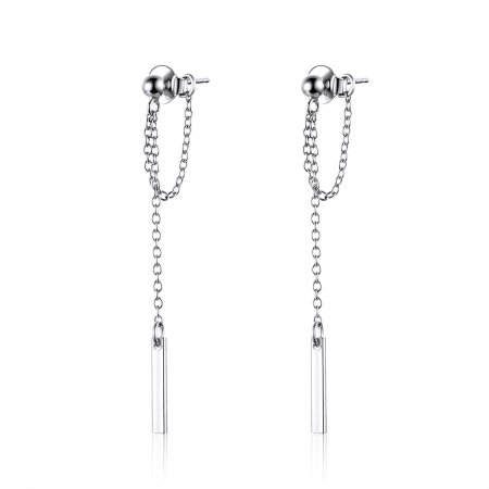 Silver Light Geometry Hanging Earrings - PANDORA Style - SCE550