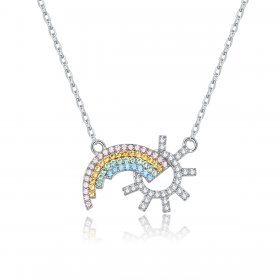 Silver Rainbow Necklace - PANDORA Style - SCN366