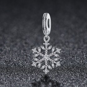 PANDORA Style Crystal Snowflakes Dangle Charm - SCC266