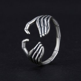 Pandora Style Skeleton Hand Ring - SCR971-E