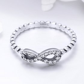 Silver Eternal Heart Ring - PANDORA Style - SCR414