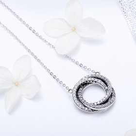 Silver Minimalism Necklace - PANDORA Style - SCN259