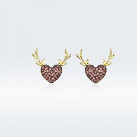 PANDORA Style Deer Love Stud Earrings - BSE313