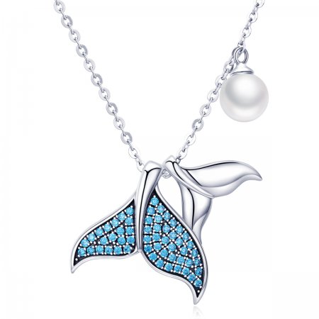 Silver Tears From Mermaid Necklace - PANDORA Style - SCN309
