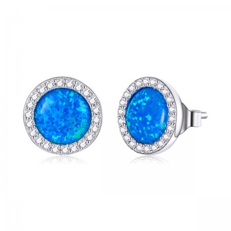 PANDORA Style Simple Opal Stud Earrings - BSE467