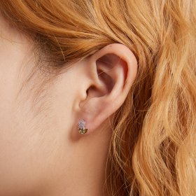 PANDORA Style Delicate Flowers Stud Earrings - BSE592-PK