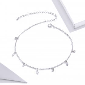 Pandora Style Silver Bracelet Tassel - SCT018