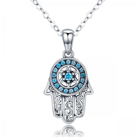 Silver Fatima\'s Guarding Necklace - PANDORA Style - SCN264