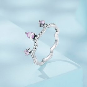 Pandora Style Crown Ring in Silver - SCR888