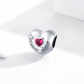 Pandora Style Silver Charm, Forever Love - SCC1835