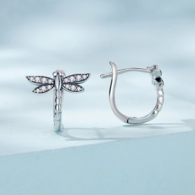 PANDORA Style Dragonfly Hoop Earrings - SCE1511