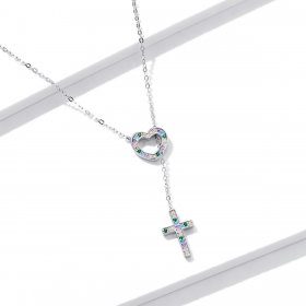 PANDORA Style Love Cross Necklace - BSN244