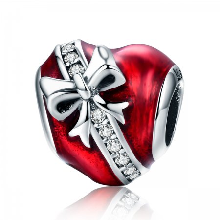 Pandora Style Silver Charm, Valentine\'s Day Love Gift - SCC741