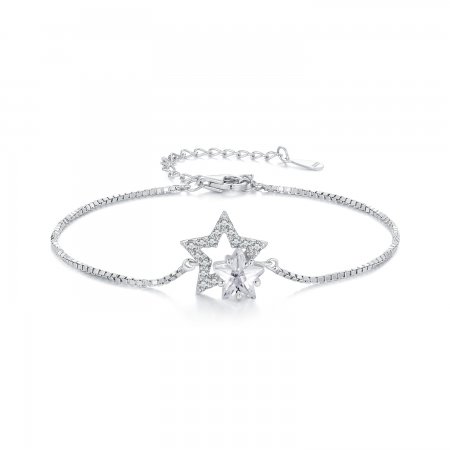 Pandora Style Star Chain Bracelet - BSB143