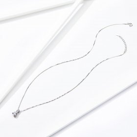 Silver Shining Time Necklace - PANDORA Style - SCN314