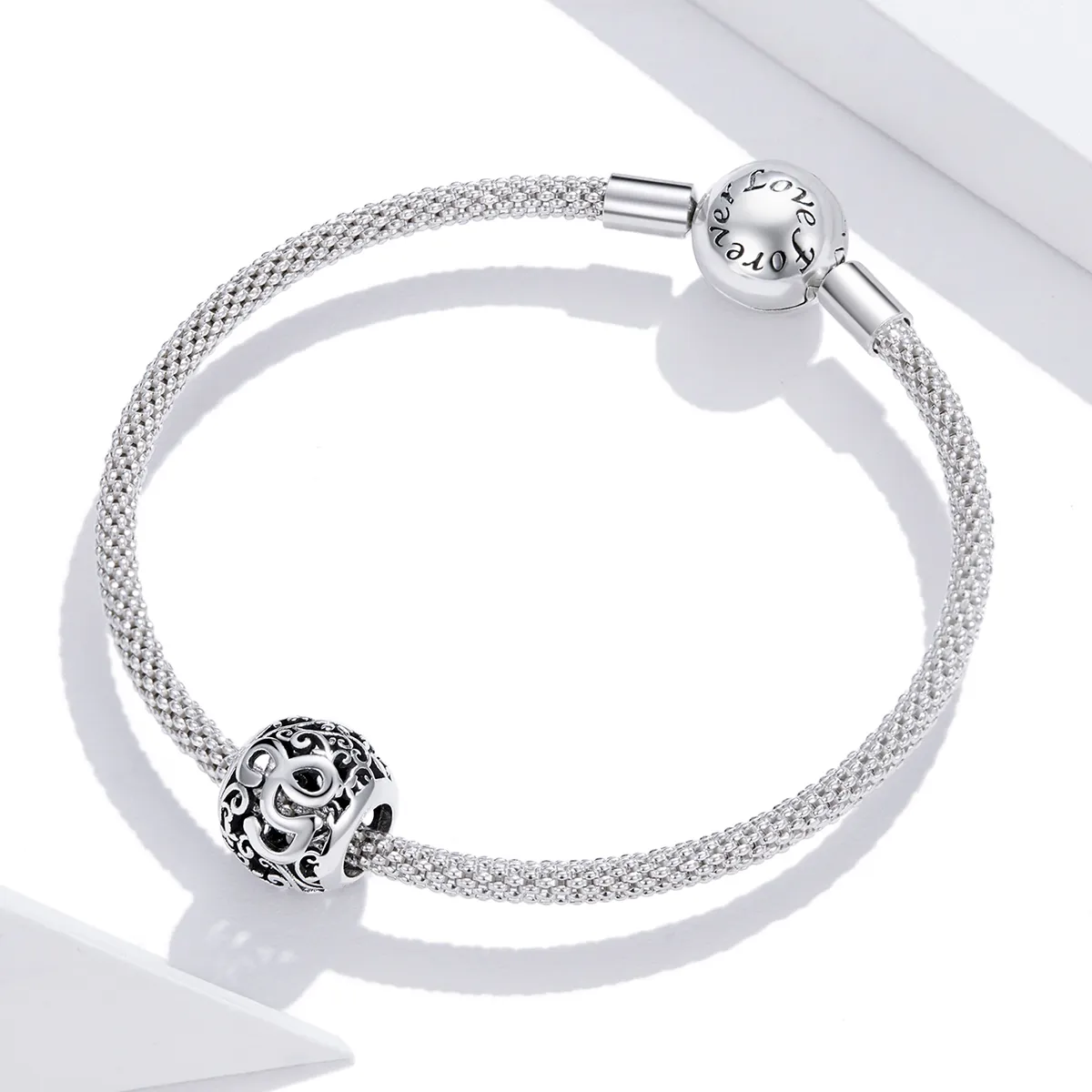 Openwork Flower Letter G Charm - PANDORA Style - SCC1444-G