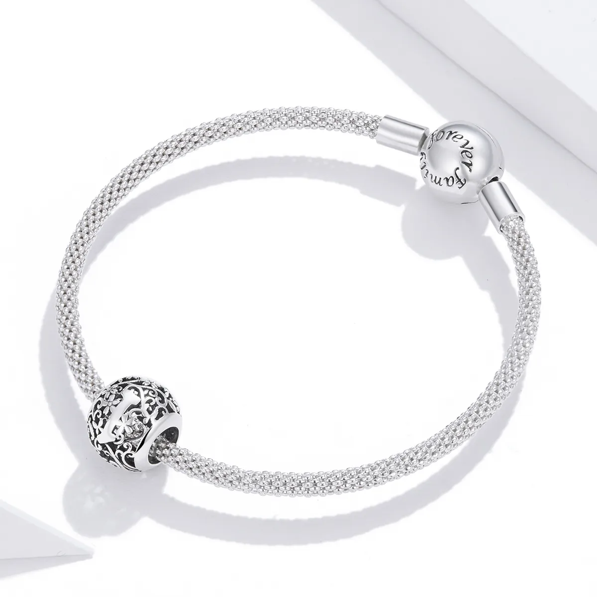 Openwork Flower Letter I Charm - PANDORA Style - SCC1444-I