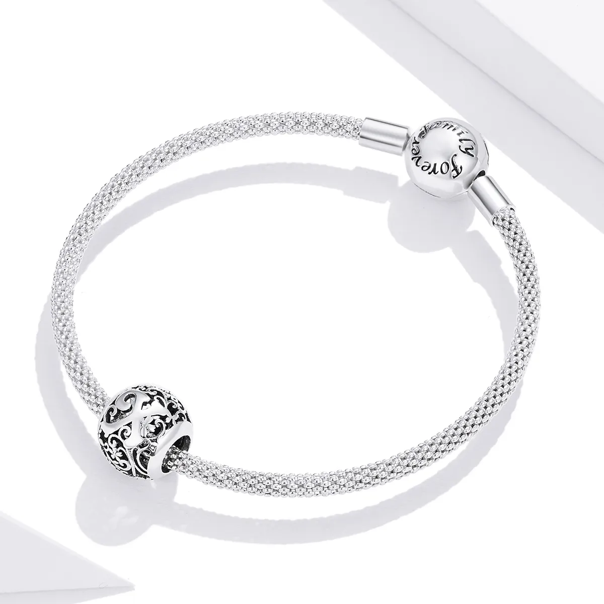 Openwork Flower Letter X Charm - PANDORA Style - SCC1444-X