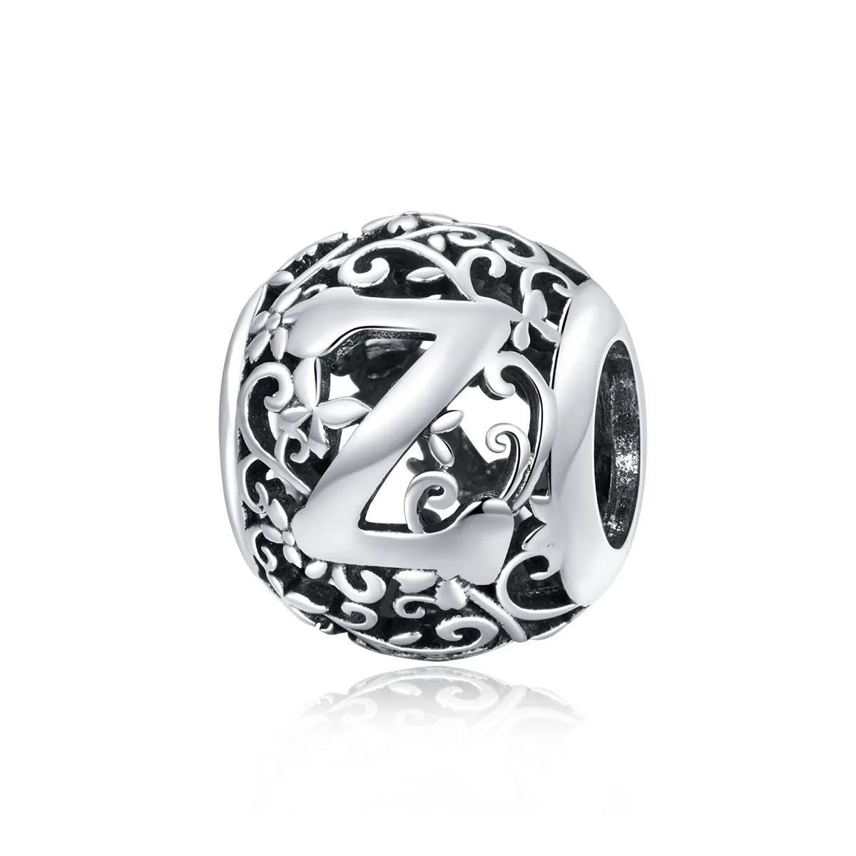 Openwork Flower Letter Z Charm - PANDORA Style - SCC1444-Z