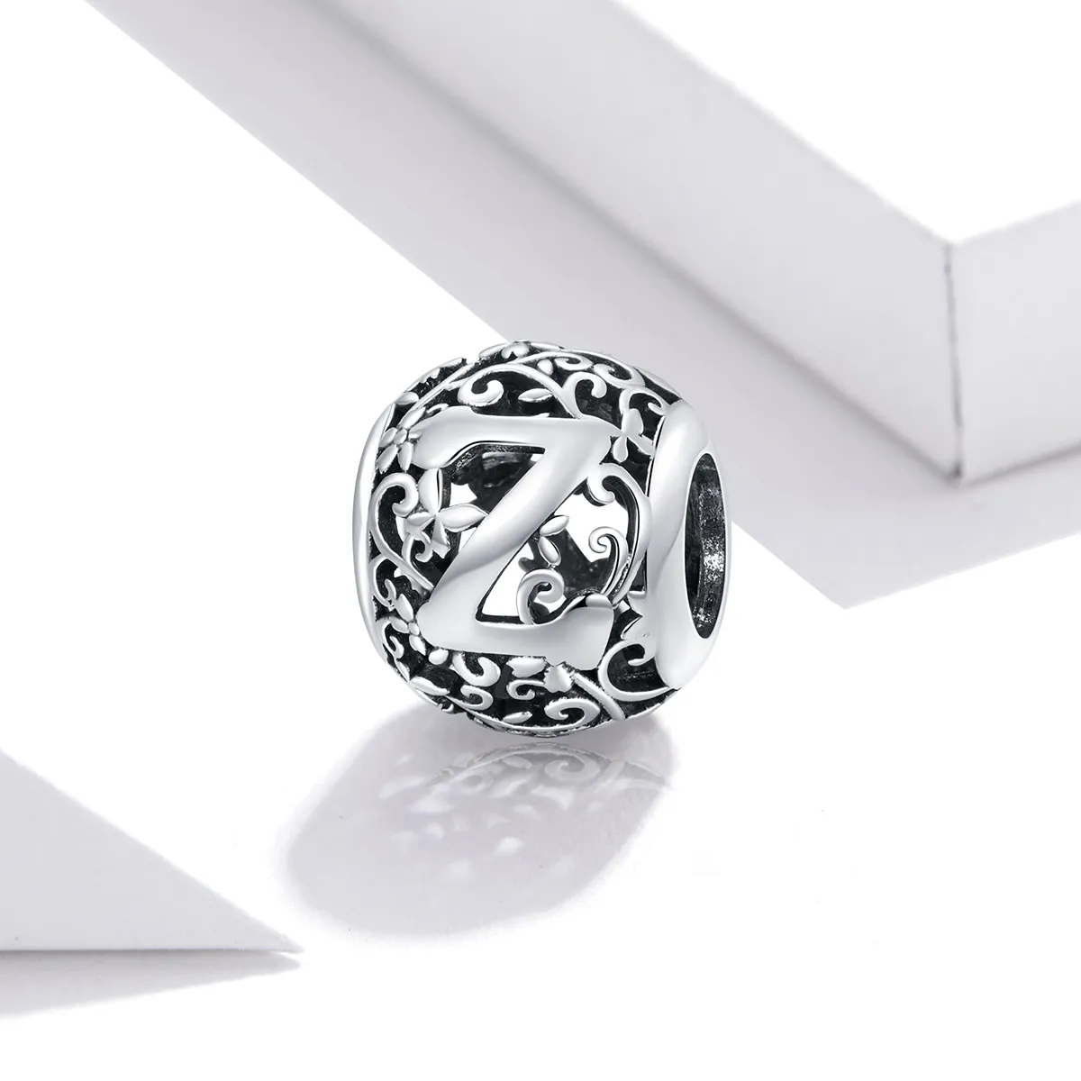 Openwork Flower Letter Z Charm - PANDORA Style - SCC1444-Z