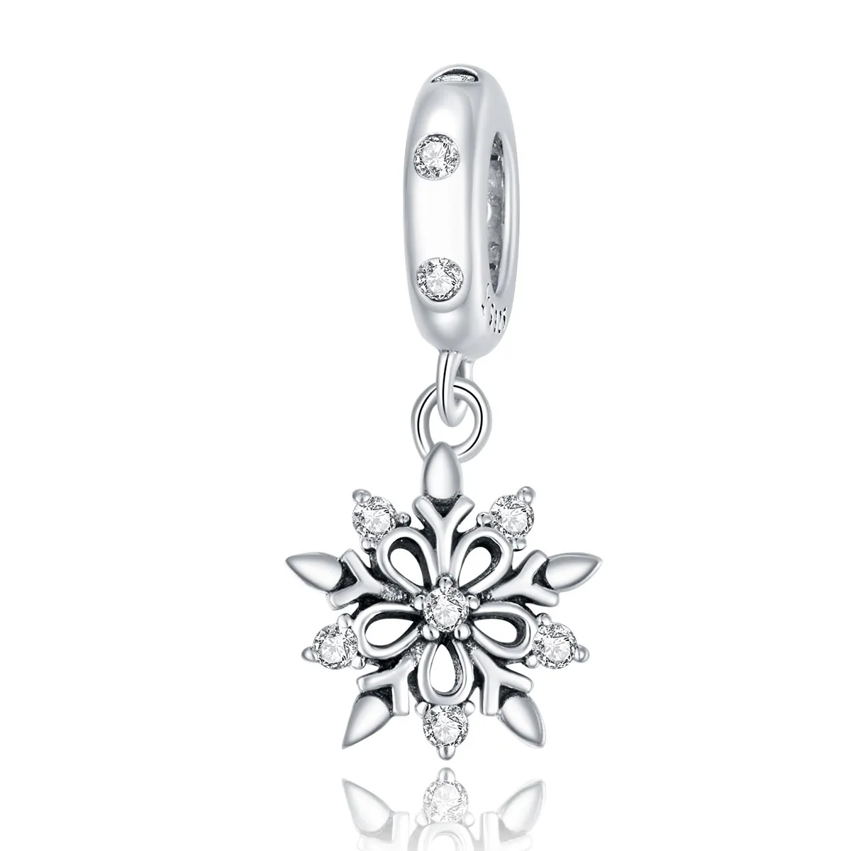 Crystal Snowflake Dangle - PANDORA Style - SCC1649