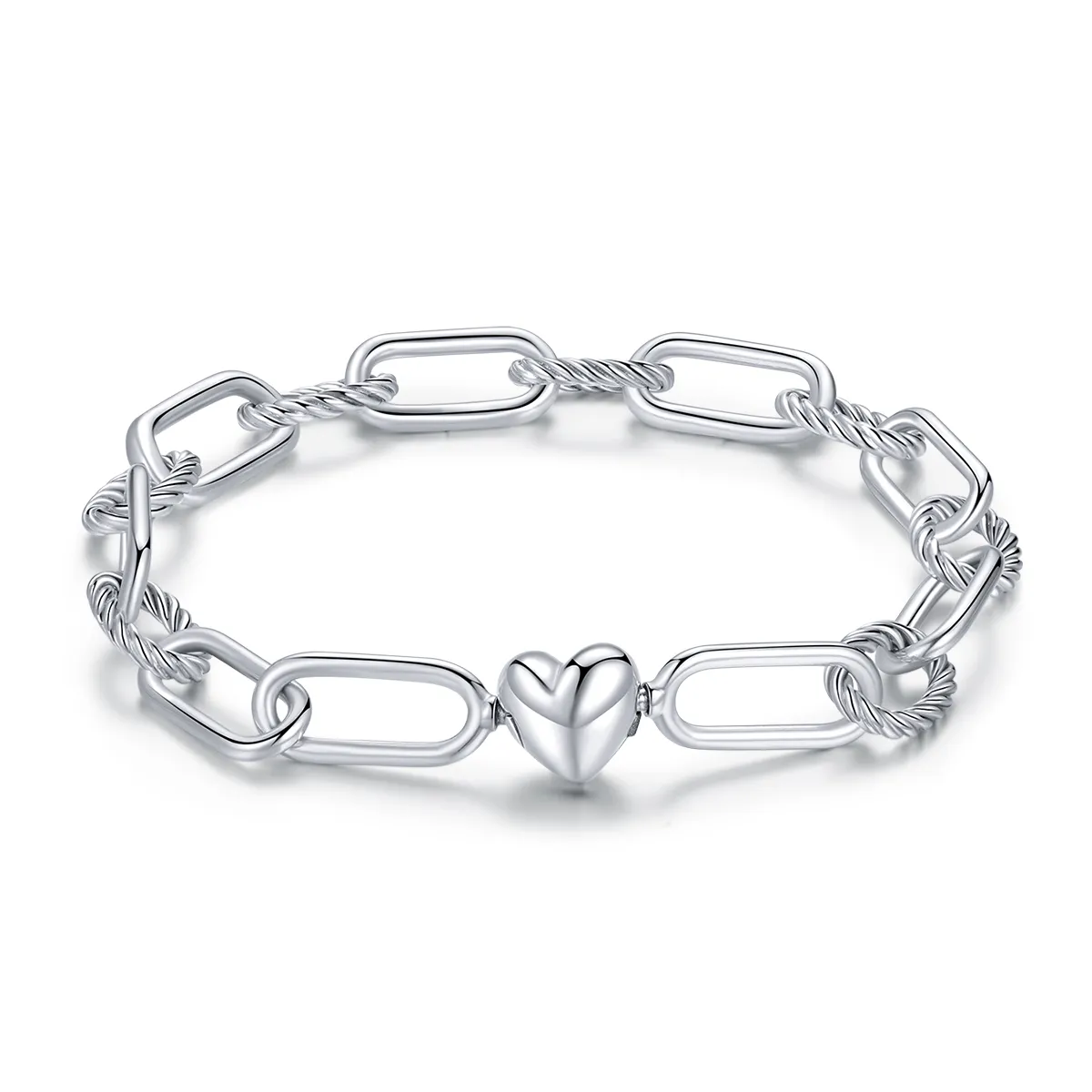 Pandora Style Chain Bracelet, Love of Paper Clips - SCB202