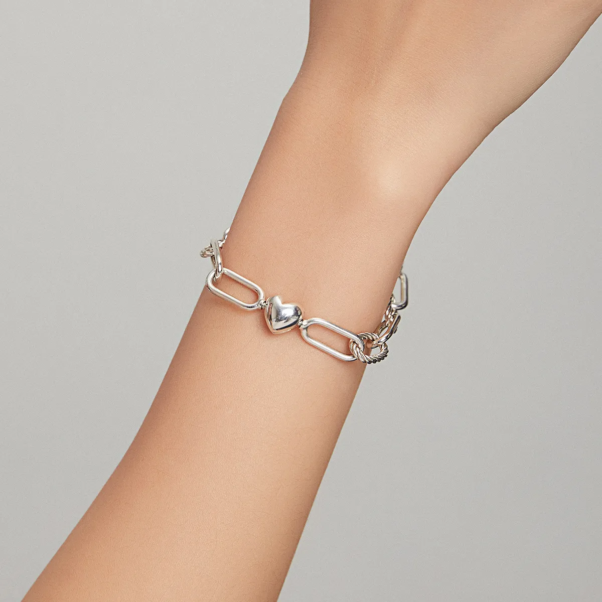 Pandora Style Chain Bracelet, Love of Paper Clips - SCB202