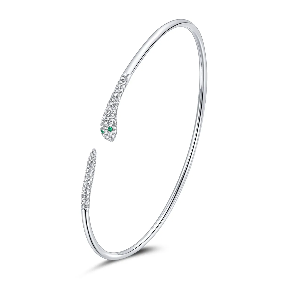 Pandora Style Open Bangle, Snake - SCB206