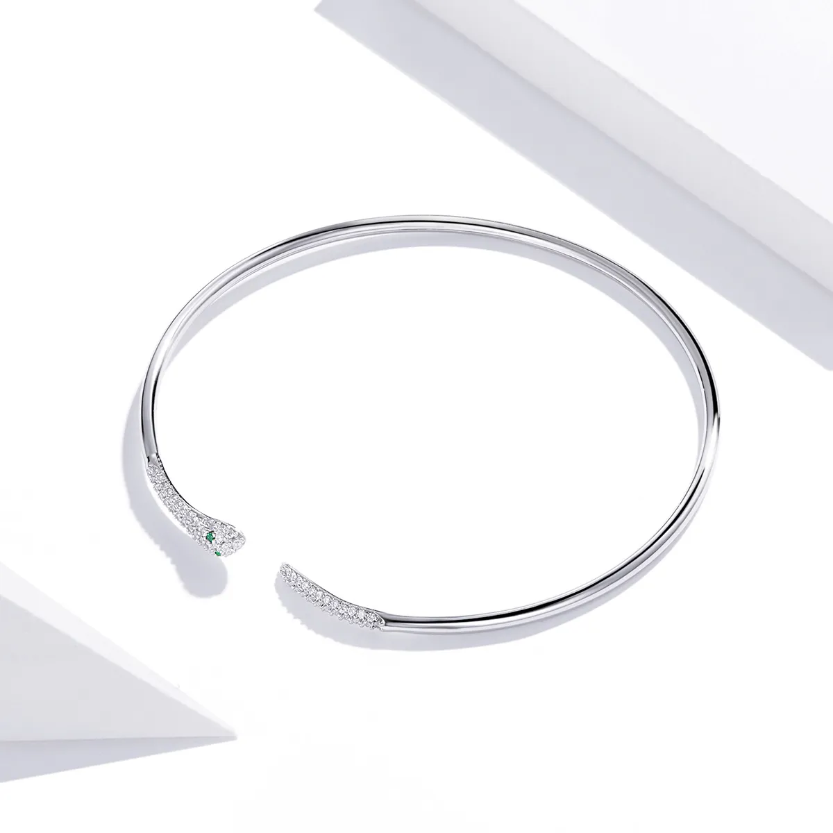 Pandora Style Open Bangle, Snake - SCB206