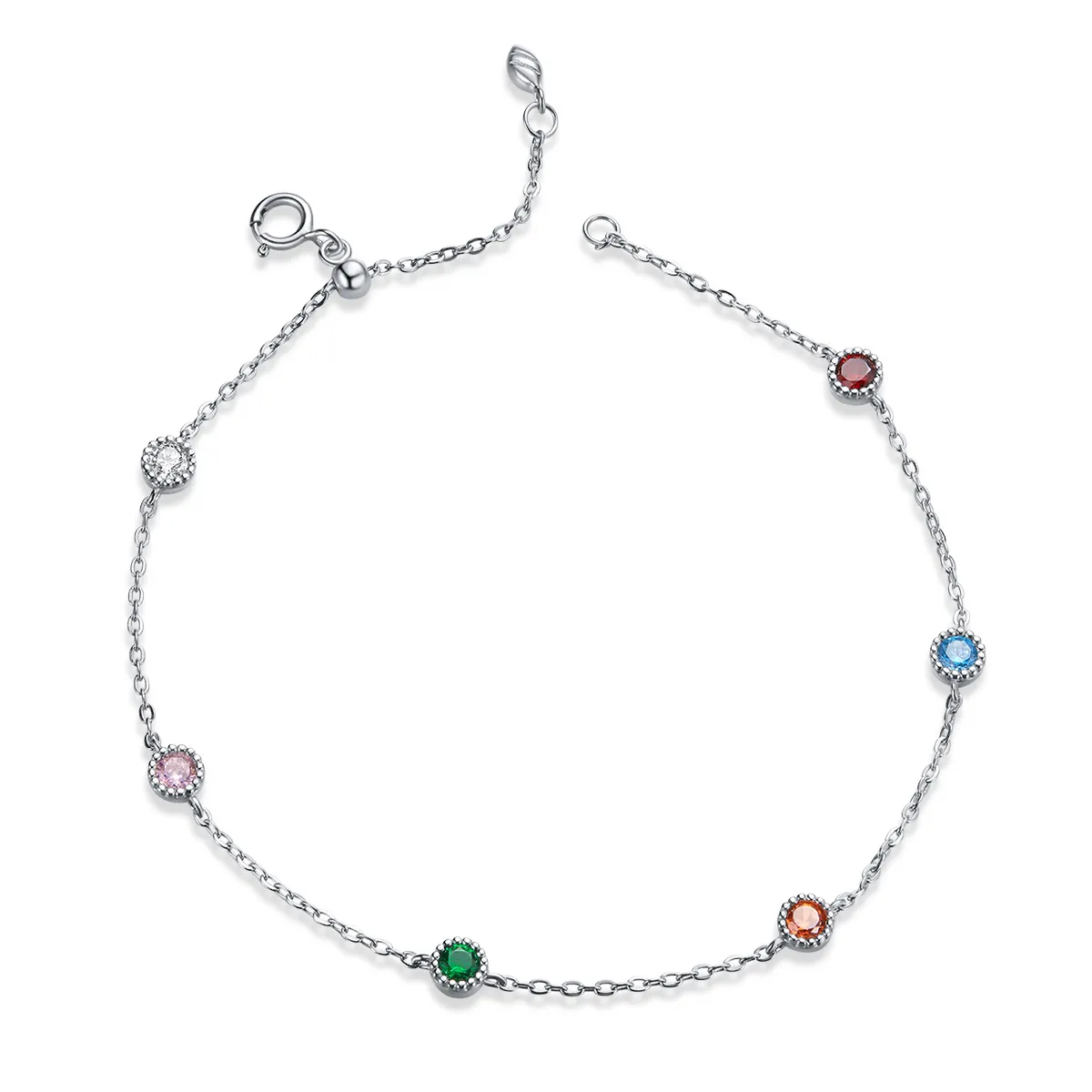 Pandora Style Silver Bracelet Coloured Summer - SCB184