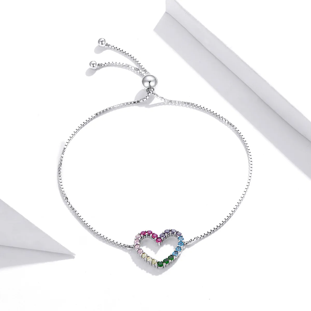 Pandora Style Silver Bracelet Love of Rainbow - SCB216