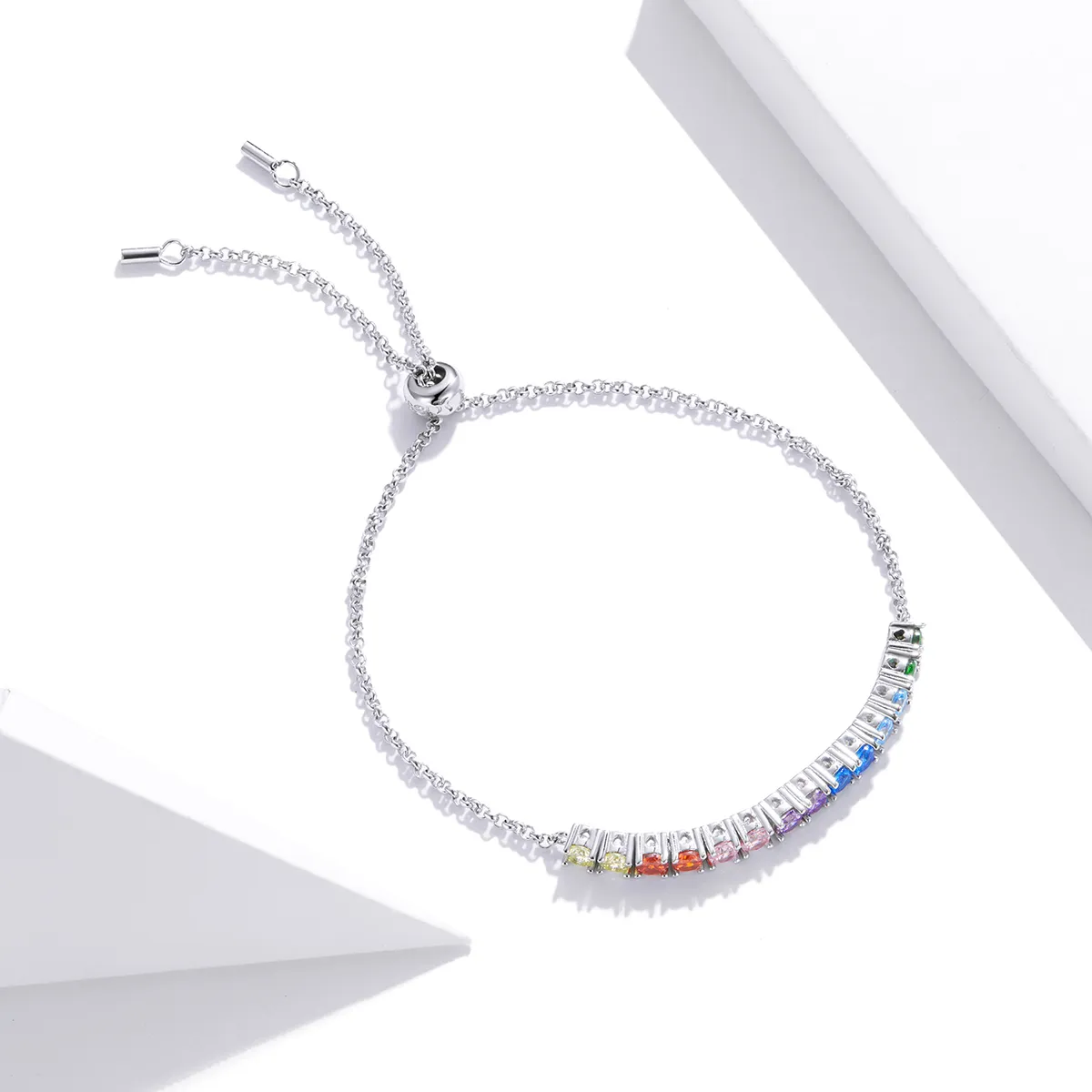 Pandora Style Silver Bracelet Rainbow Bridge - SCB213